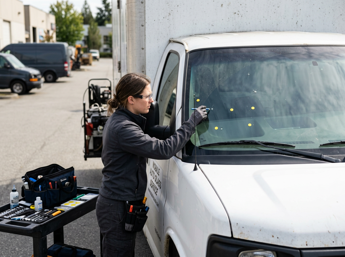 Whole-windshield walkthrough — Multiple Chip / Crack Repairs