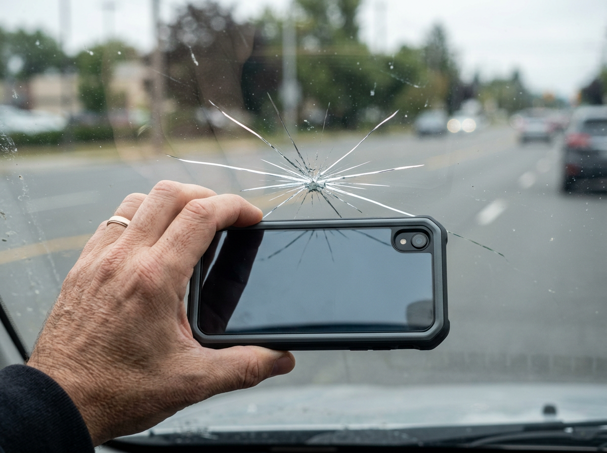 Send a photo or call during Windshield Crack Repair